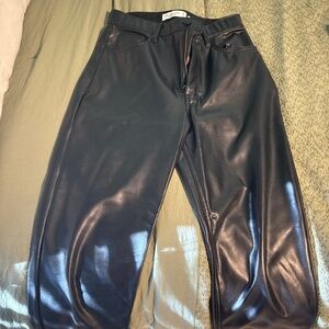 Vegan leather pants